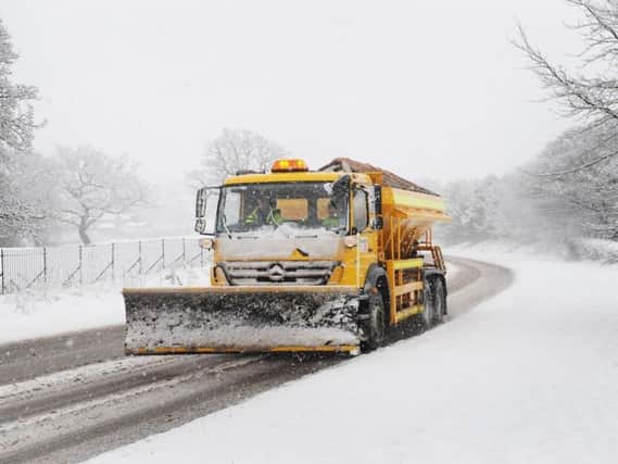 Gritters will be out and about keeping the roads clear