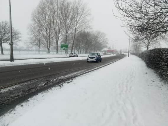 Weather conditions in Doncaster are worsening.