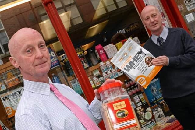 Twins John and Simon Shepherd, pictured at Jacksons Herbalists, on Printing Office Street, which is due to shut its doors at the end of March. Picture: Marie Caley NDFP Jacksons MC 3
