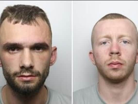 Burglars Jordan Andrewatha (left) and Daniel Parry (right)