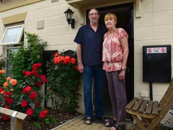 Pete and Sue Douglas at their home on the Shimmer Estate in Mexborough which could be demolished to make way for HS2. Picture Scott Merrylees