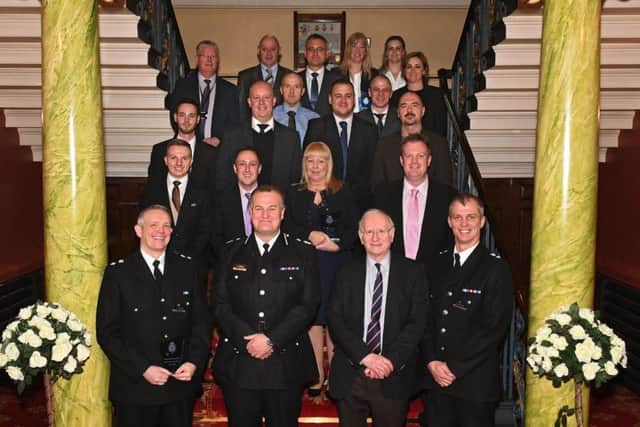 The winners at the Doncaster Police Awards at Mansion House