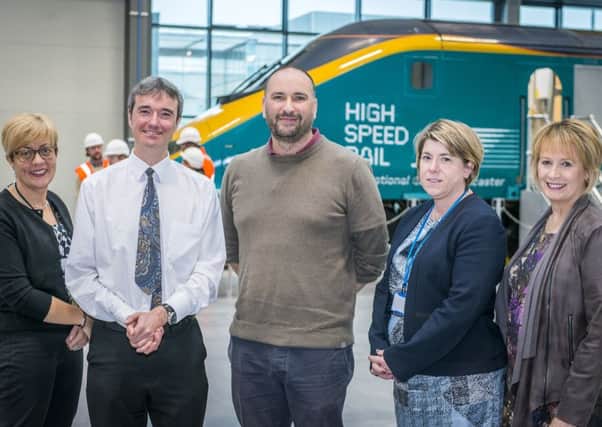 Doncaster Free Press round Table on Education System Sam Debbage, deputy director of education DRI, David Kessen, Gwyn ap Harri XP School CEO, Clair Mowbray Chief Executive National College High Speed Rail and Kathryn Dixon, Head of Health and Well Being at Doncaster College