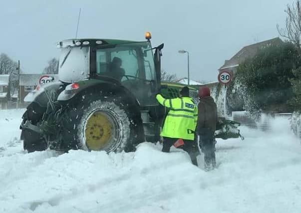 Farmer Ed Cooper sent in this snap of farmers helping police