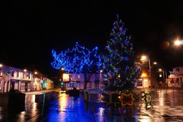 Christmas Lights in Crowle Market Place. Picture: Pete Howden