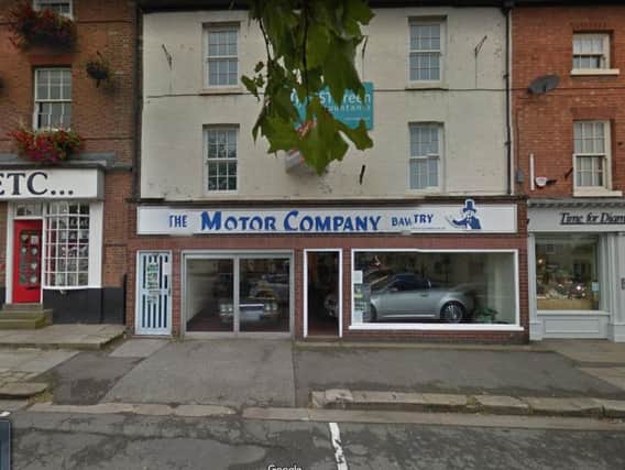 Thieves have stolen cars from a showroom in Bawtry