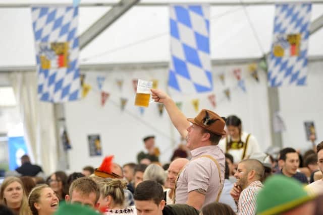 The beer tent will feature Bavarian style beers, food and German entertainment.