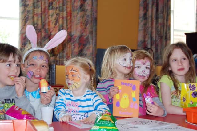 Children enjoying the Ladybirds Playgroups Easter fun day in Misterton.