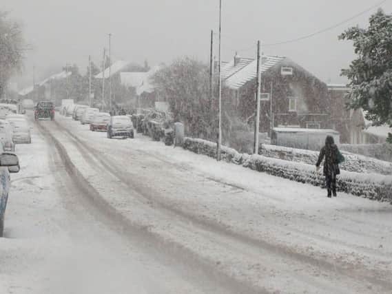 An amber snow warning has been issued for Doncaster.