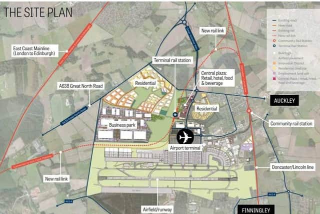 The Doncaster Sheffield Airport site plan