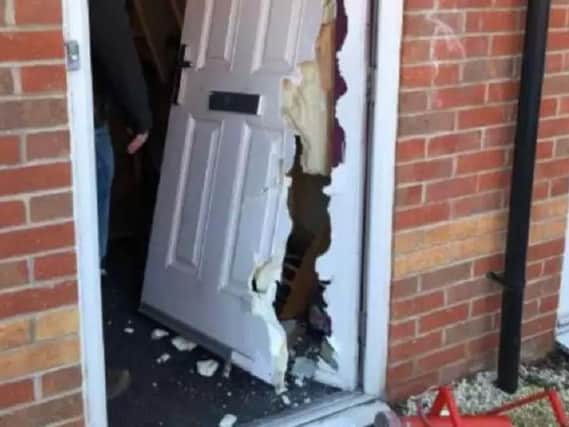 One of the houses raided by police in Doncaster.