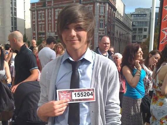 Louis at his X-Factor audition in 2010.