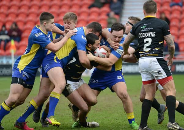 Action from Dons v York. Photo: Rob Terrace