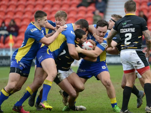 Action from Dons v York. Photo: Rob Terrace