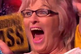 Janice Jinks wins her place on the plane.
