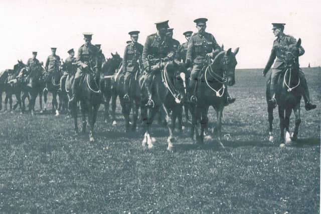 Queen's Own Yorkshire Dragoons between 1914 to 18 on maneouvres