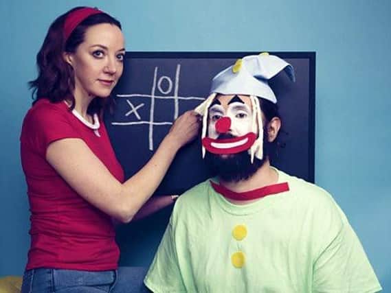 Diane Morgan and Joe Wilkinson in The Archiveologists. (Photo: BBC).