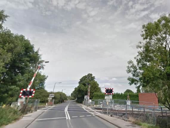 The level crossing on the A19.