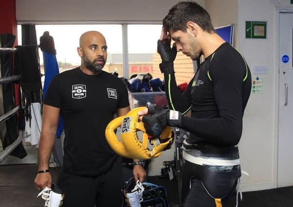 Jamie McDonnell trains with Dave Coldwell