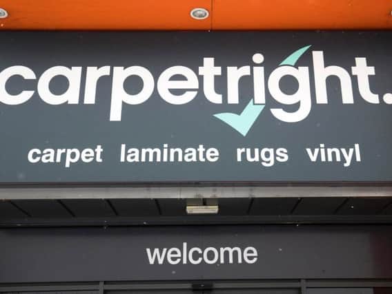 Carpetright is closing 92 stores.