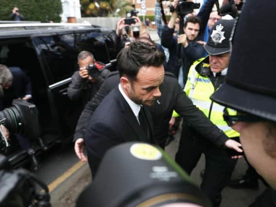 Ant McPartlin arrives at court in London. (Photo: PA).