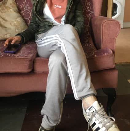 Kerry Fullwood, in her Doncaster flat.
