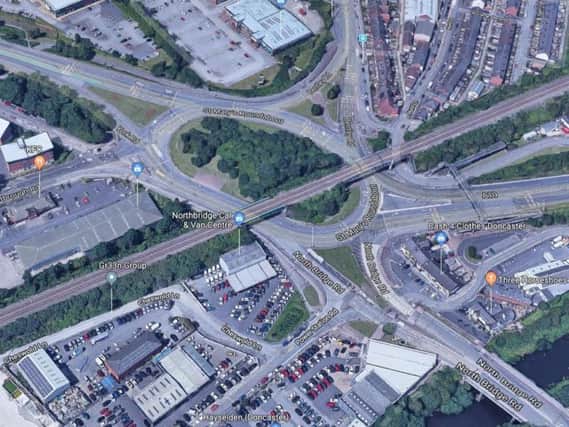 St Mary's roundabout close to Doncaster town centre is set to benefit from the Sheffield City Region funding