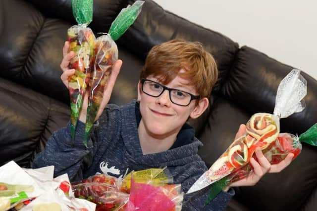 William Whittaker, 11, has set-up his own business, 'The Sweet Wizard'.