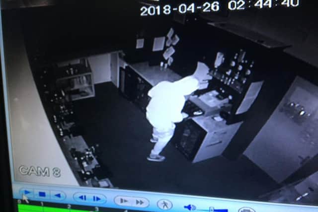 The thief was caught on CCTV. (Photo: Facebook)