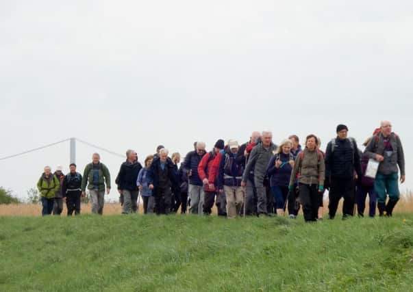 In sight of the Humber Bridge