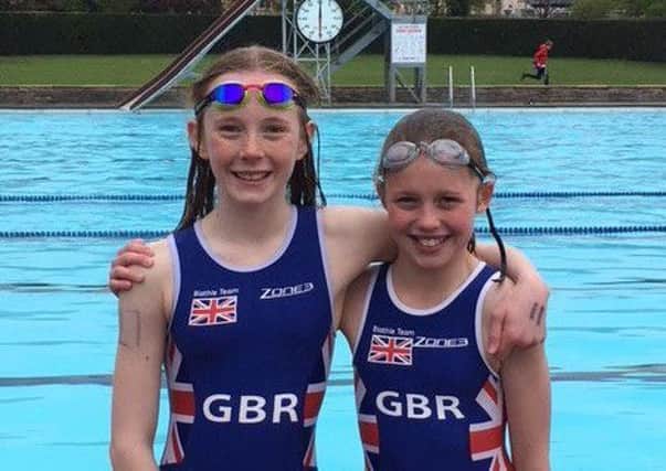 (L to R) Olivia Martin and Greta  Highfield are delighted to represent Great Britain