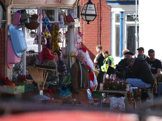 Sir David Jason begins filming of the new series of Still Open All Hours. (Photo: Tony Critchley).