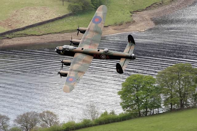 The Lancaster will swoop over the Peak District tomorrow.