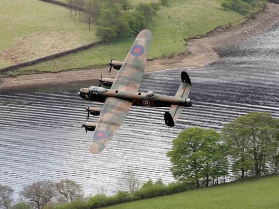The Lancaster will swoop over the Peak District tomorrow.
