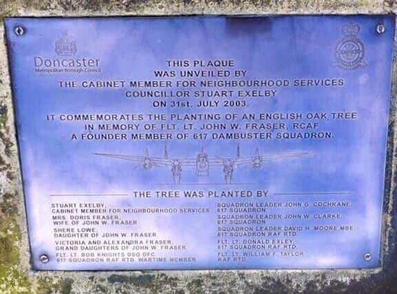 The plaque which has been taken from Elmfield Park.