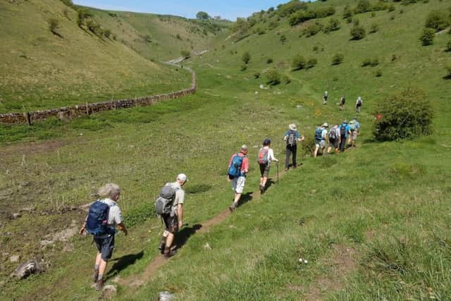 Doncaster Ramblers hiking the Valley High
