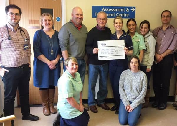The family of  Ranskill woman Eileen Brown have returned to Bassetlaw Hospital to say thank you to the staff, bringing with them a donation in her memory.