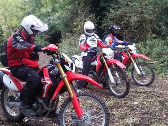 Off road police officers like these are operating in Doncaster to deal with nuisance bikers and quadbikers
