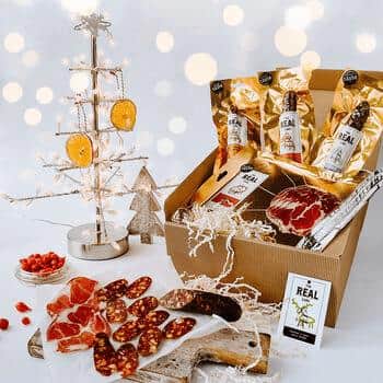 Food gift baskets:  Celebration Charcuterie Selection Box