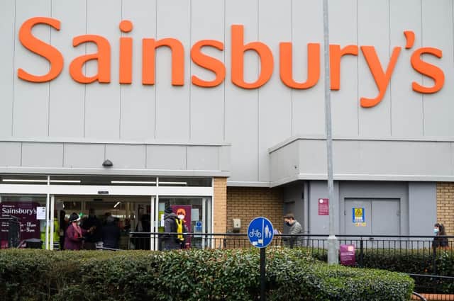 Sainsbury’s pledges to give staff a pay rise and a third bonus since the pandemic started (Photo by Leon Neal/Getty Images)